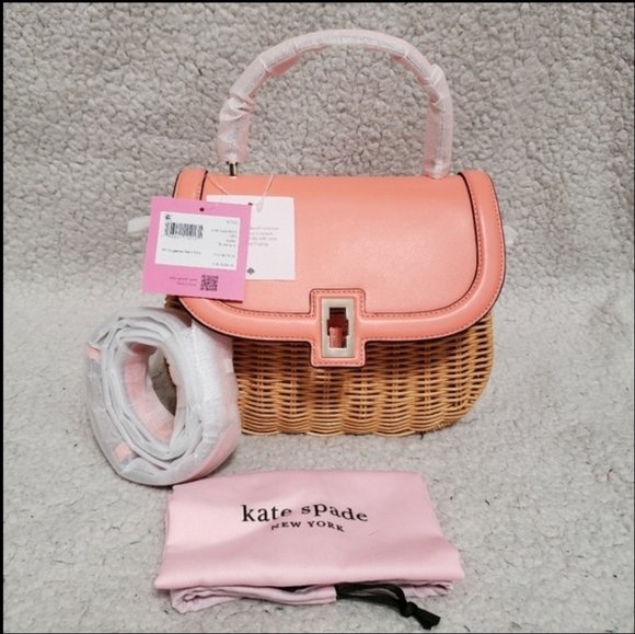 Kate Spade New York Gracie Wicker Medium Top Handle Bag